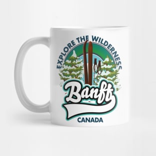 Banff Canada ski poster Mug